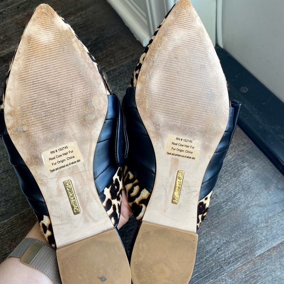 Louise et Cie Leopard Cow Hair Fur Flats - Picture 6 of 6